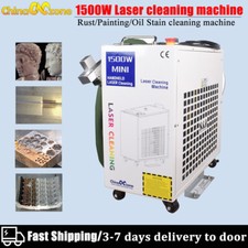 Pulitore laser fibra portatile 1500W macchina pulizia pneumatici rimozione vernice olio ruggine
