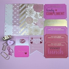 Pink Glam Planner Starter Kit Regular Size Fit Filofax, Kikkik, LV MM size