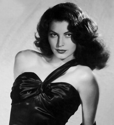ava gardner black dress Ava Gardner Modeling Designer Gown Print (Rome, 1950s). Art Prints, Posters  & Puzzles from Fine Art Storehouse