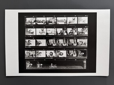 Che Guevara & Cuban Revolution Film Contact Sheet   Signed by Korda (11x14'')