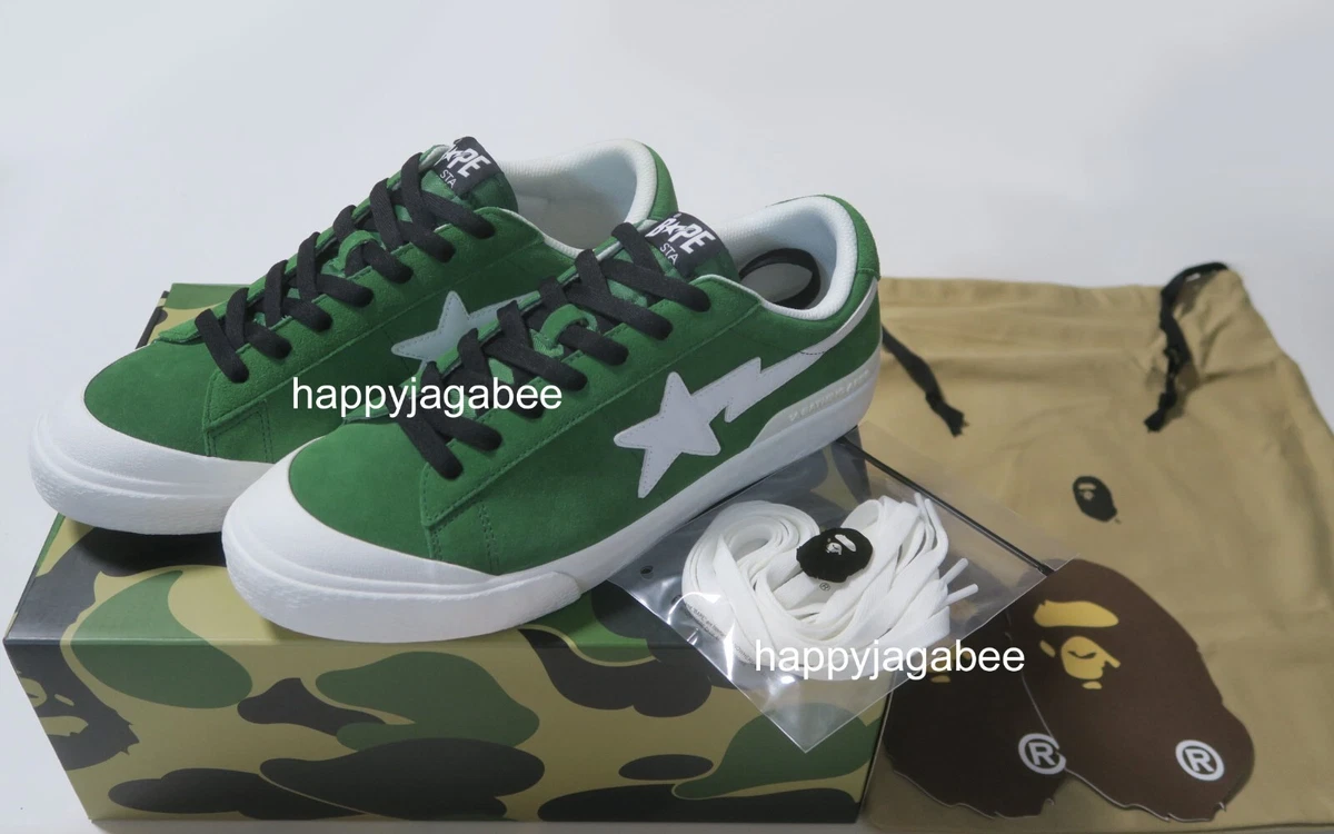 [US7 - US13] A BATHING APE Men's Footwear MAD STA Suede Type Blue / Green /  Red