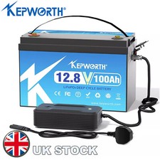 12V 100Ah LiFePO4 Lithium Battery 8000+Cycles BMS for Solar RV Trolling Motor