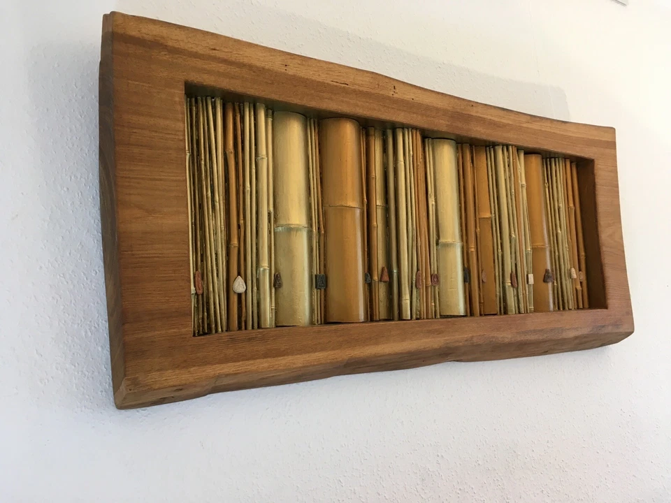 Wandobjekt, Relief, Unikat, Mixed Media, „NANDINA“ direkt vom Künstler - Bild 3 von 4