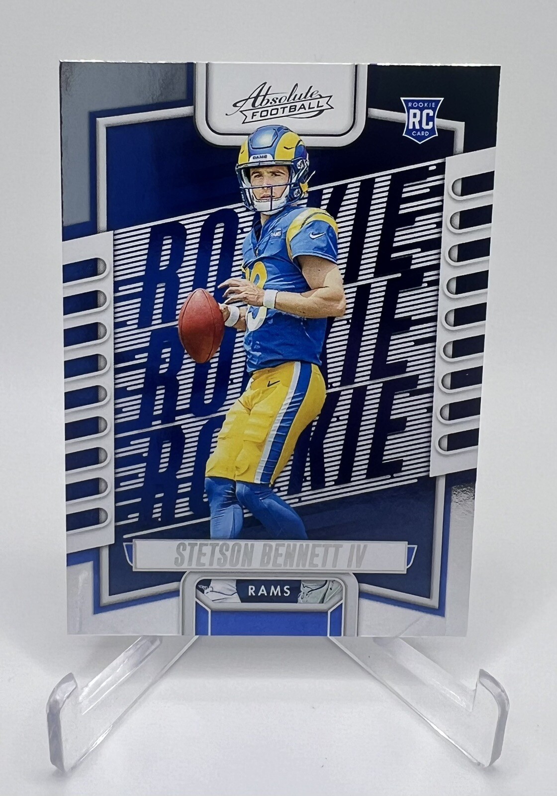 2023 Panini Absolute Football Stetson Bennett IV Rookie Card #136 Rams