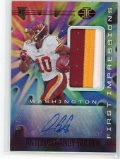 Antonio Gandy-Golden RPA Sick 3 Color Patch 59/99 Red Foil Rookie RC Washington