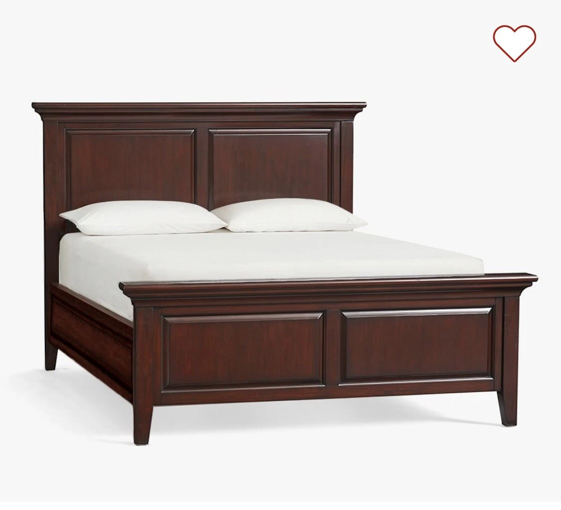 Pottery Barn Hudson King Bed. Immaculate Condition. Retail 2 300