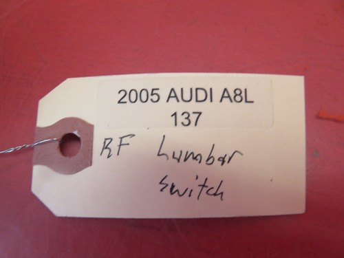 Audi A8L D3 2004-2006 fabricante de equipos originales asiento delantero derecho interruptor de control lumbar beige - Imagen 10 de 10