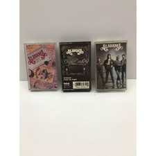 Alabama Cassette Tapes Lot of 3 Greatest Hits III Live Feels So Right