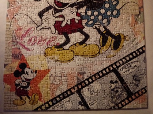 EDUCA puzzle jigsaw 1000 pz Disney MICKEY MOUSE MEMORIES + 500 pz RETRO MICKEY - Foto 6 di 24