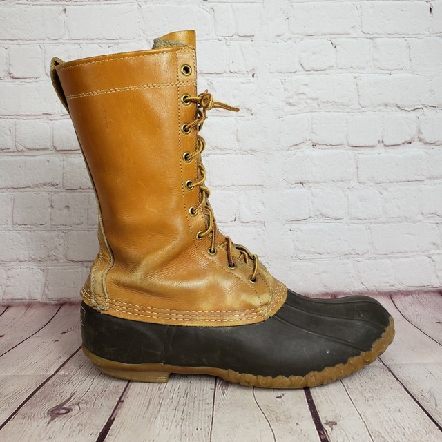 Vintage Men's LL Bean Tall Duck Boots Size 12 M Made In USA Boots eBay