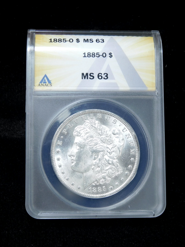 1885-0 $1 Morgan Silver Dollar - ANACS MS63