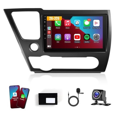 Leadfan Car Radio for Honda Civic 2013 2014 2015 2016 2017 with Wireless Carp...
