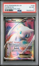 2012 Pokemon Dragons Exalted Mew ex Full Art #120 PSA 6 on eBay