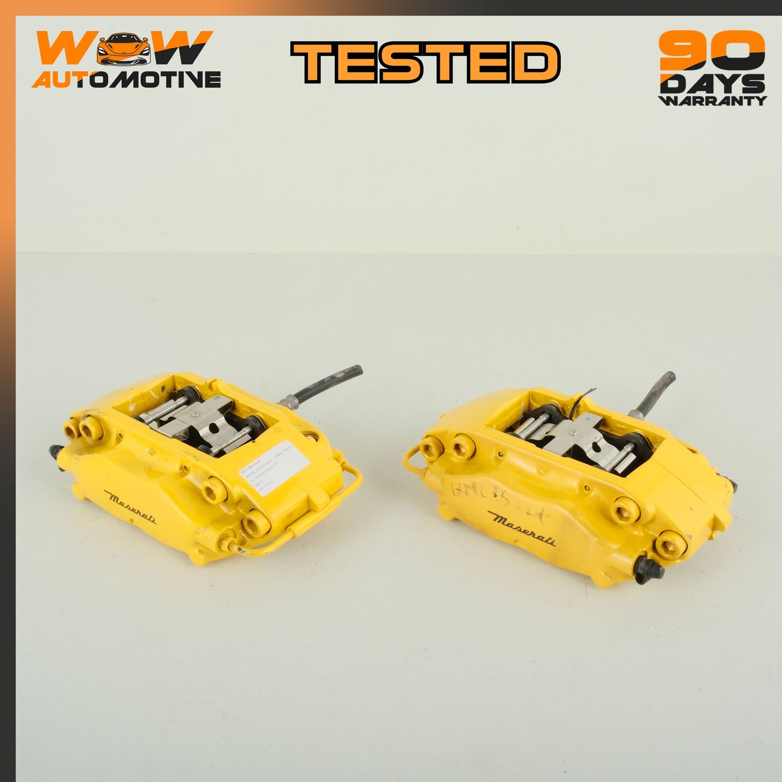 Maserati GranTurismo 2008-2019 Rear Right Brake calipers Set Yellow