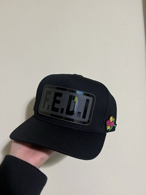 Gorra Negra De La Marca RK Caps De Placa F.E.D.I