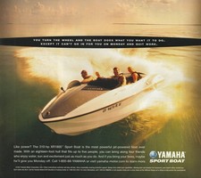 Vintage 2001 Yamaha XR1800 Sport Boat Photo Original Print Ad 21x28cm MAX 03