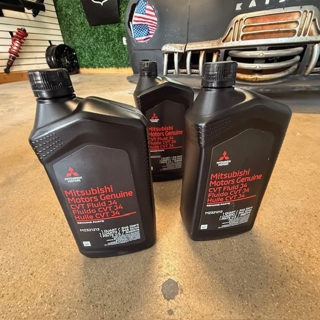 (6) Mitsubishi CVT Fluid J4 1 qrt Automatic Transmission MZ321212 same as dealer - Image 4 of 4