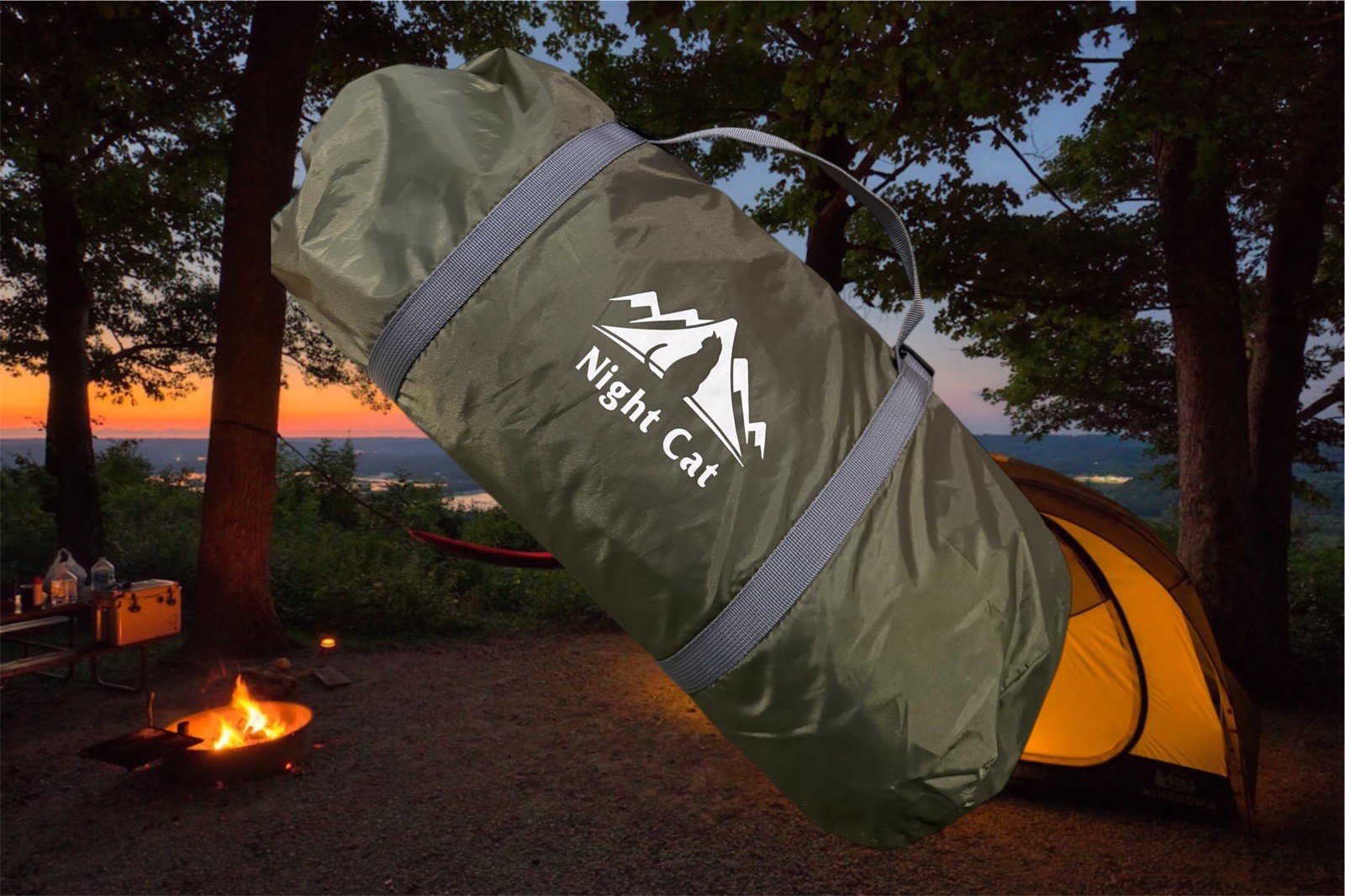 NEW Night Cat Backpacking Tent For One 1 To 2 Persons Lightweight Waterproof