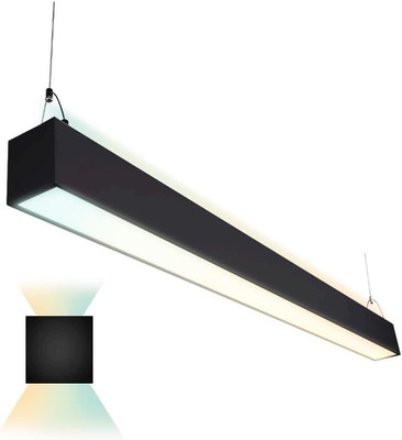 4FT Dual CCT Tunable LED Linear Light, 50W, 6500Lm, Dimmable, Black