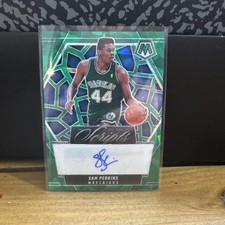 2024-25 Panini Sam Perkins Mosaic Scripts Auto #MS-SAM Green ice  