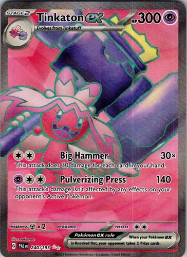 Tinkaton ex - Paldea Evolved #240/193 Holo