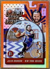 2025-26 TOPPS JALEN BRUNSON LIMITED STOCK LEGENDS HOLOFOIL #LST42 NM+ NY KNICKS 