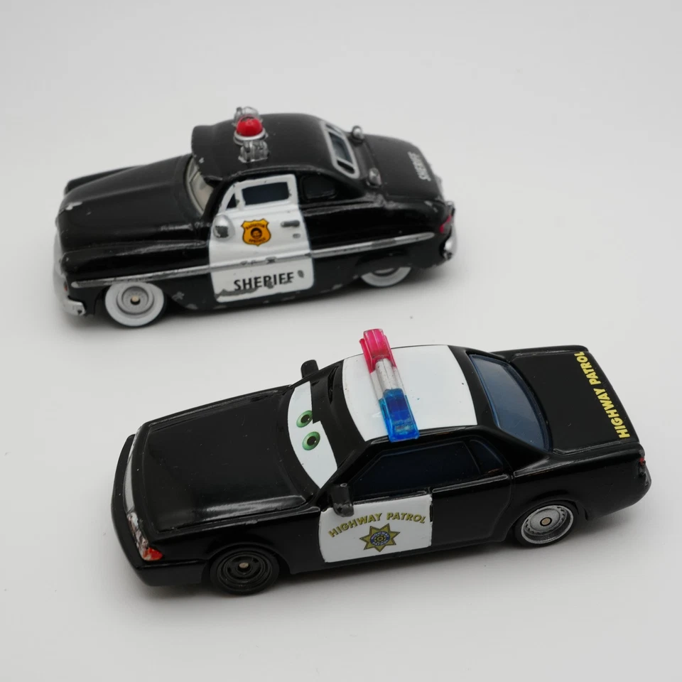 Disney Pixar Cars Sheriff Diecast Lot Police Highway Patrol Car Toys Collectible - Image 3 of 4