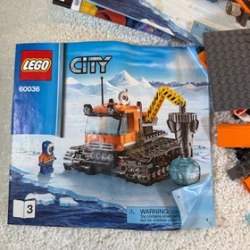 LEGO City 60036 Arctic Base Camp Building Set Instructions Bulk Lot INCOMPLETE