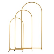  5.9ft 4.9ft 3.9ft Three-Piece Set Wedding Arc Top Iron Art Wedding Iron Gold