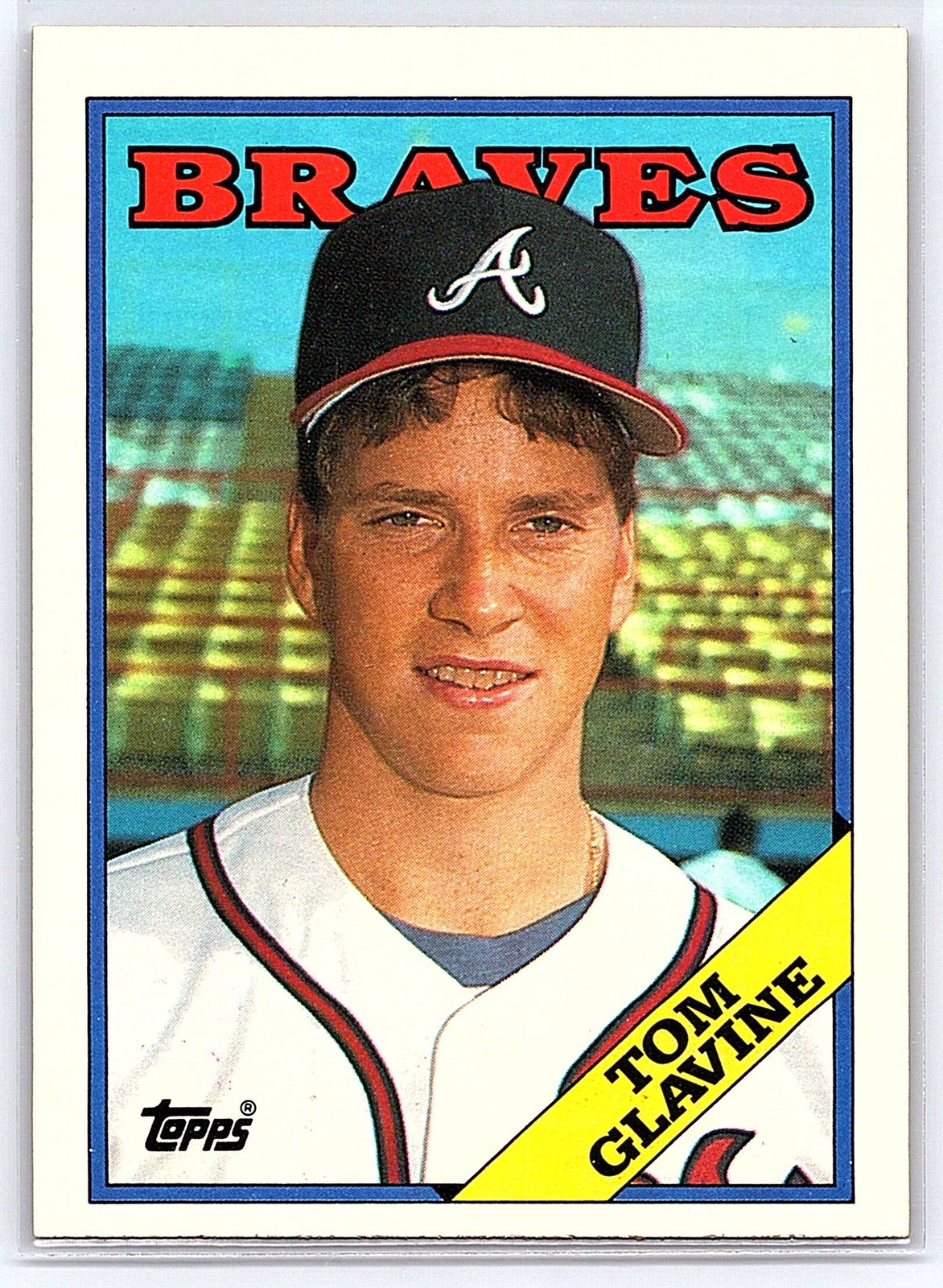1988 Topps Cloth Test Issue #NNO Tom Glavine