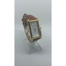 Gruen Curvex GSM024 - Gold Tone, Tank Style men's watch with Guilloche dial