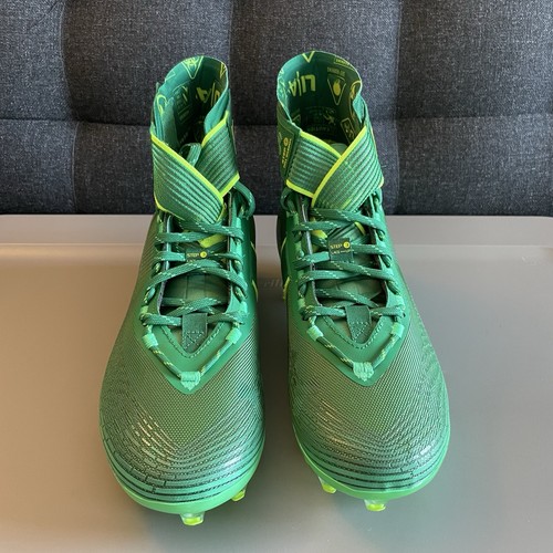 Under Armour Highlight MC Football Cleats 3023716-301 Green Volt Mens Size 12.5 - Picture 2 of 7