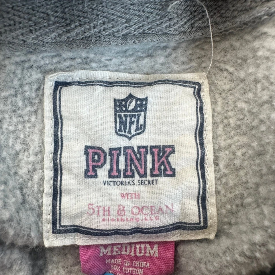 NFL PINK Victoria's Secret New York Giants Hoodie - Women's Medium - Football - Image 4 of 4