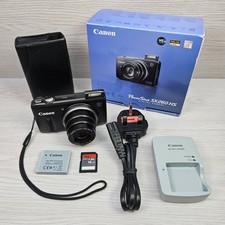 Canon PowerShot SX260 HS 12,1 megapixel fotocamera digitale nera con scatola + extra