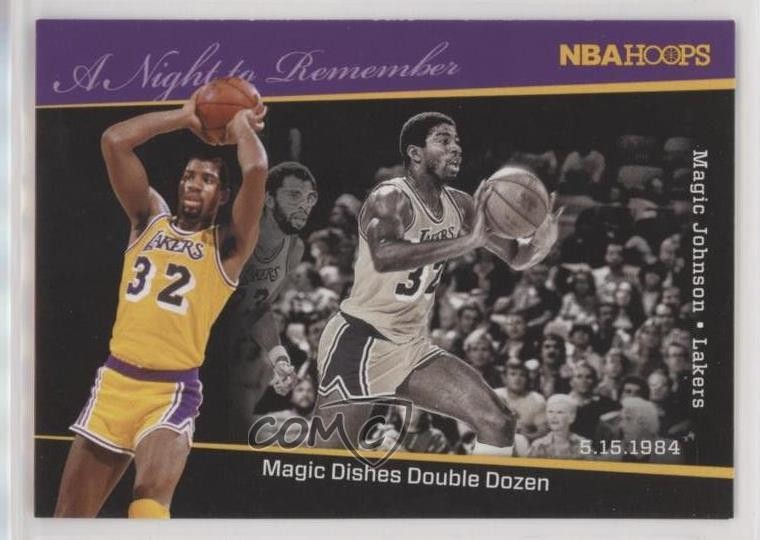 2011-12 NBA Hoops A Night to Remember Magic Johnson #6 HOF 9hx