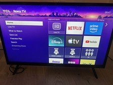 32-inch Smart HD Ready LED television featuring the built-in Roku TV platform