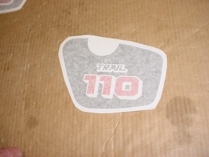 Honda 1984-1986 CT110 Battery Side Cover Decal Sticker 