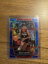 2021-22 Panini Select - Concourse Jalen Green #7 Blue Shimmer Prizm (RC)