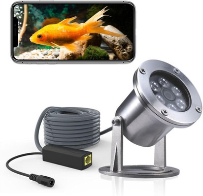 Underwater Cameras 304 Stainless Steel IP68 5MP 2592×1944 POE IP Camera 32Ft Cab