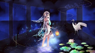 Anime chinese dress yin and yang anime girls Playmat Gaming Mat Desk Game Desk