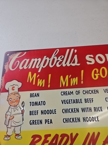 Campbell's Soups, Good Rustic-looking Metal Sign 8x12 - Picture 6 of 7