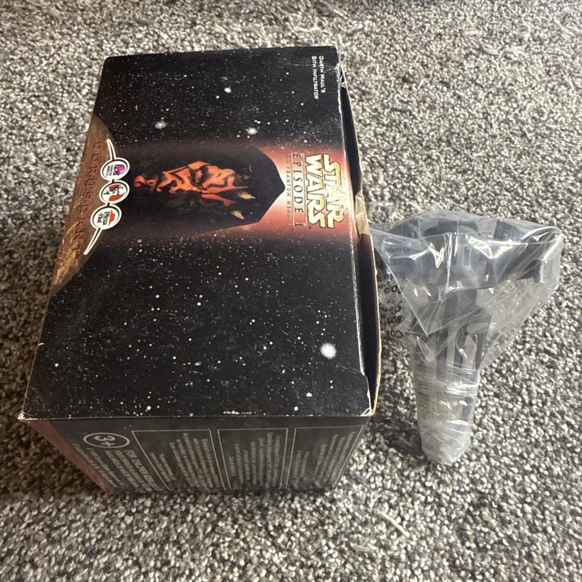 star wars darth maul pizza hat box 1999年 star wars darth maul