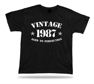 T-Shirt Print Tee Vintage 1987 Top Senior Happy Birthday Geschenk