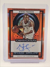 STEVE FRANCIS 2024-25 OBSIDIAN TWILIGHT ORANGE FLOOD ETCH AUTO /99 Q1300-R