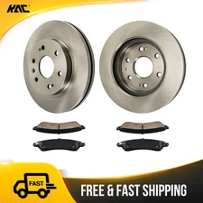 Front Rotors & Pads Kit For 2005-2006 Chevy Silverado 1500 2005 GMC Sierra 1500
