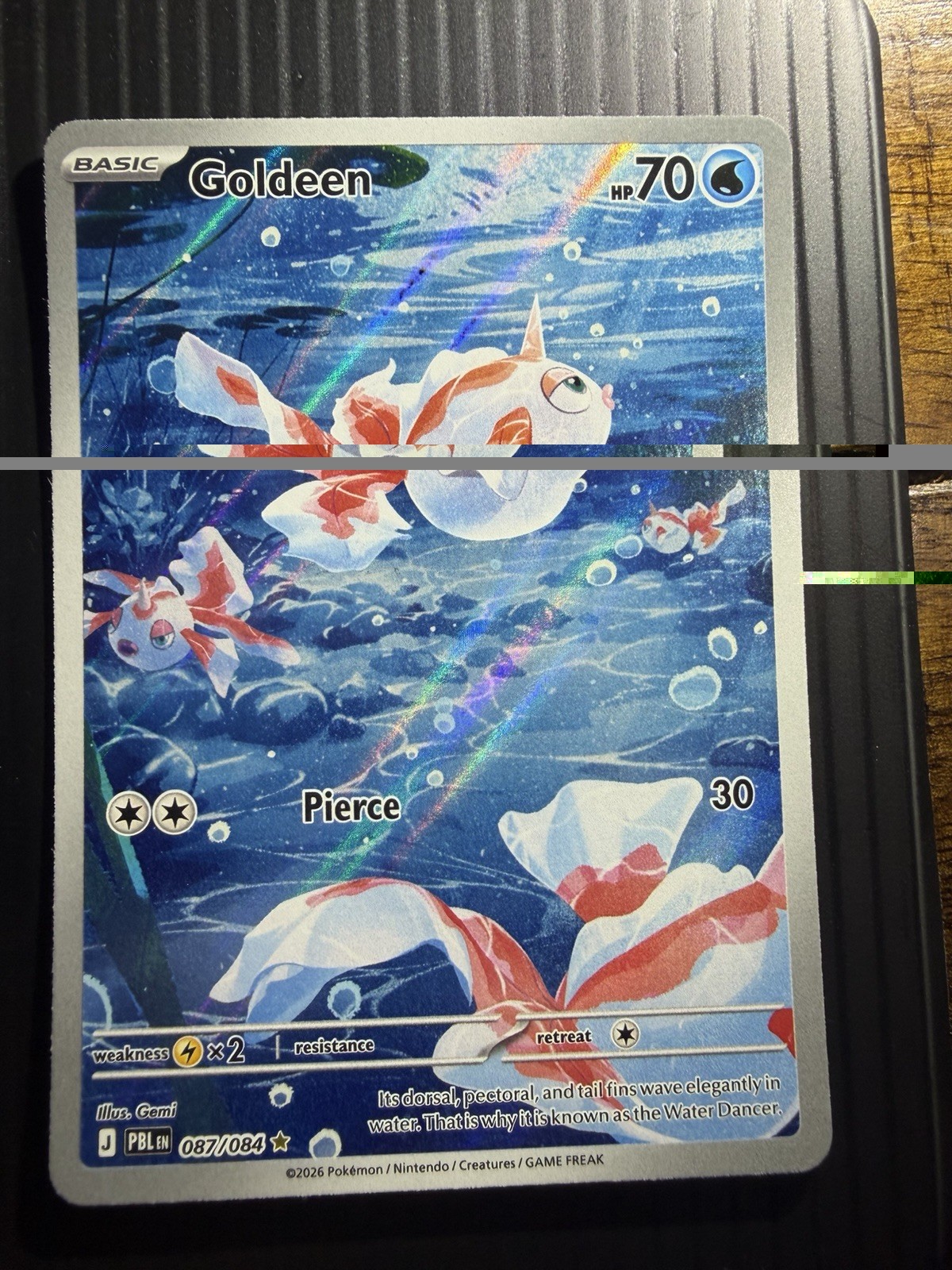 Pokemon TCG Goldeen 087/084 SiR Pitch Black