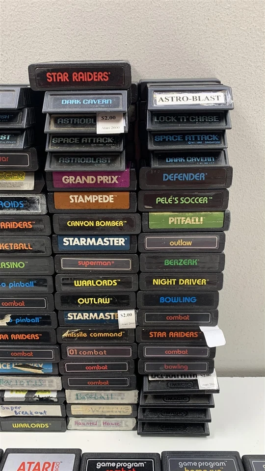 Lote de 100 - Juegos Atari 2600 - Superman, Frogger, Math Gran Prix Foto 3 de 4