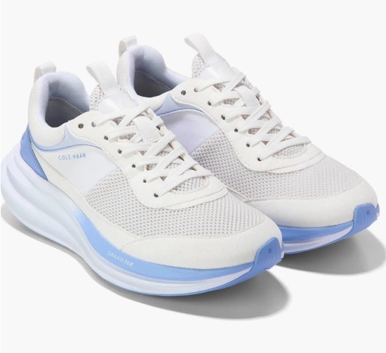 Women's SNEAKERS Cole Haan QUADSTREAK RUNNER - WHITE/ BLUE- SIZE- 10 B