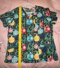 Christmas Scrub Top
