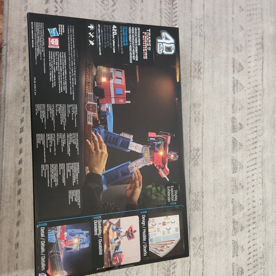 4D Build Transformers Optimus Prime & Truck 3D Model Kit Puzzle w/LED EXCLUSIVE - Image 2 of 3